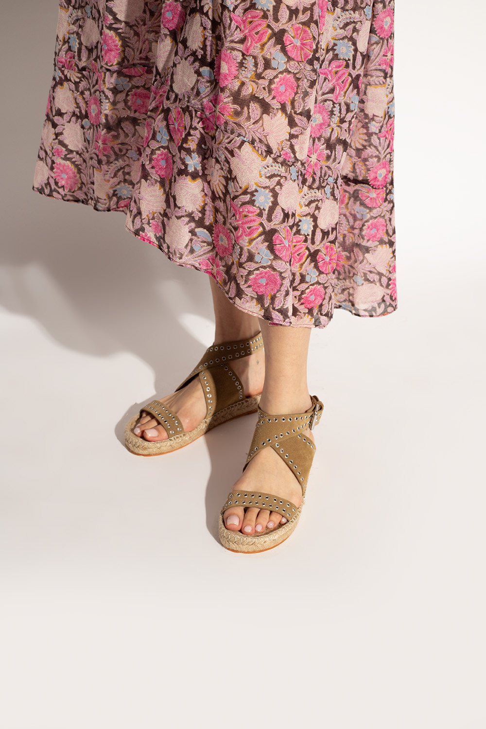 Isabel marant suede on sale sandals